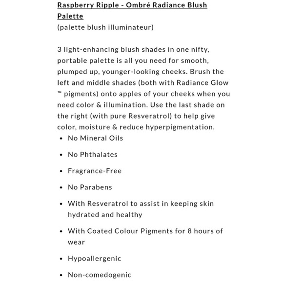 Trifle Cosmetics Raspberry Ripple Ombre' Blush - Picture 2 of 4